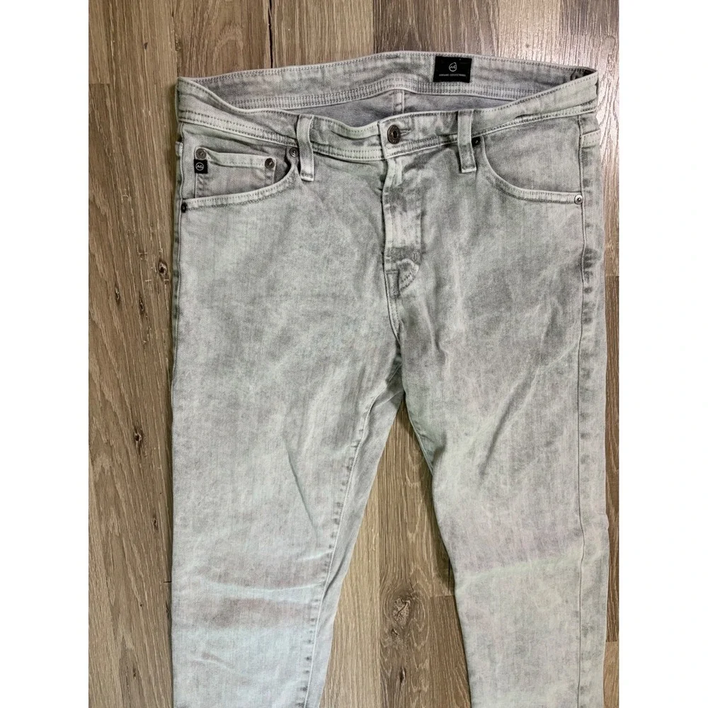 AG Adriano Goldschmied Jeans Tellis Modern Slim Leg Gray Acid Wash 33x34 (32x32)